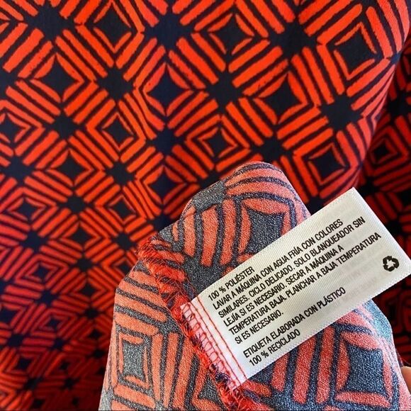 Merona red/black geometric patterned dress - Picture 4 of 5